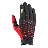 LEKI - Ultra Trail Breeze Gloves - Black-Red-Neon Yellow